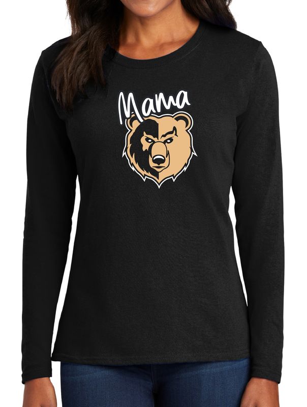 Port &amp; Company® Ladies Long Sleeve Core Cotton Tee Mama