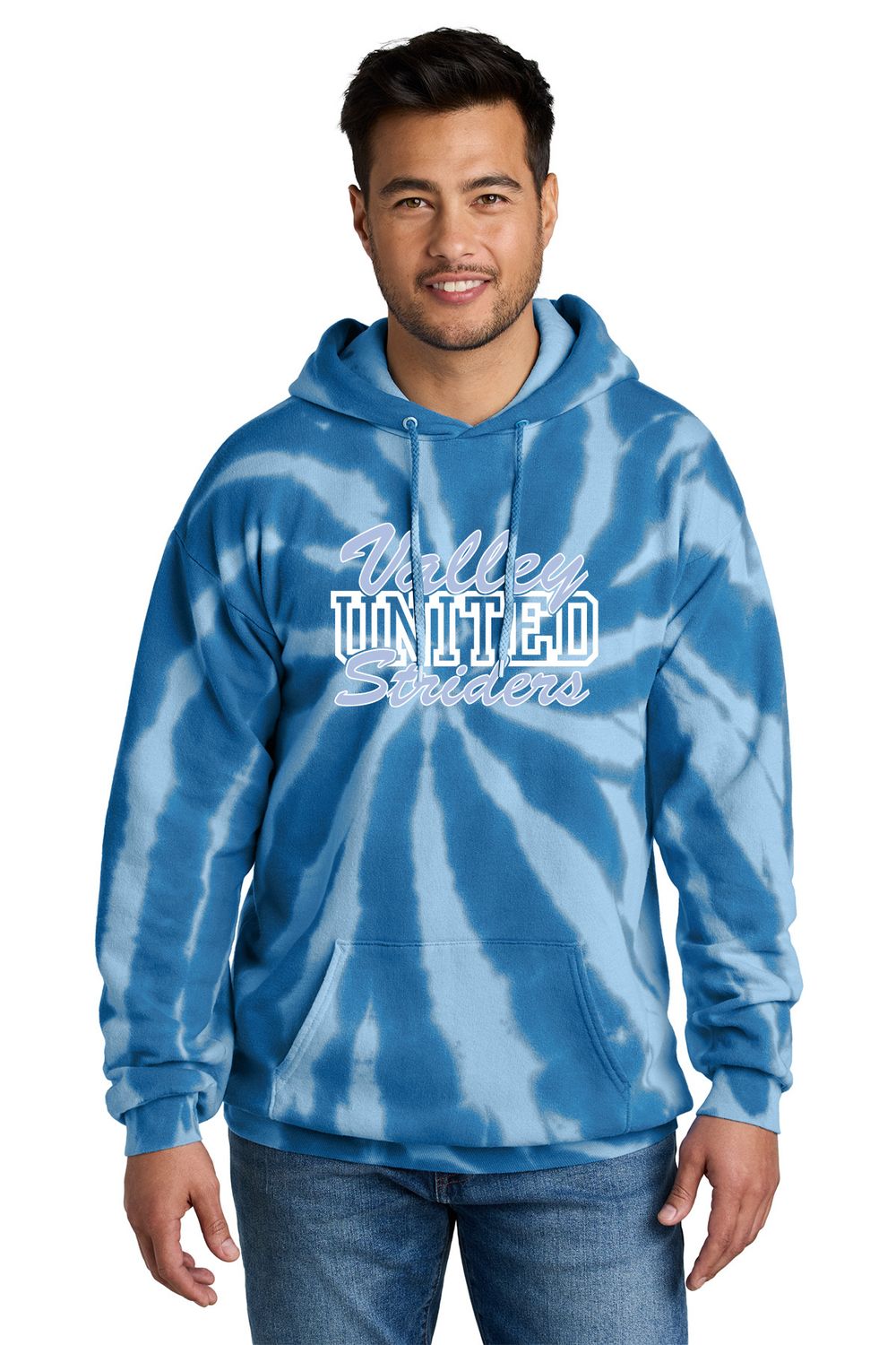 Tie-Dye Pullover Hooded - Royal Blue