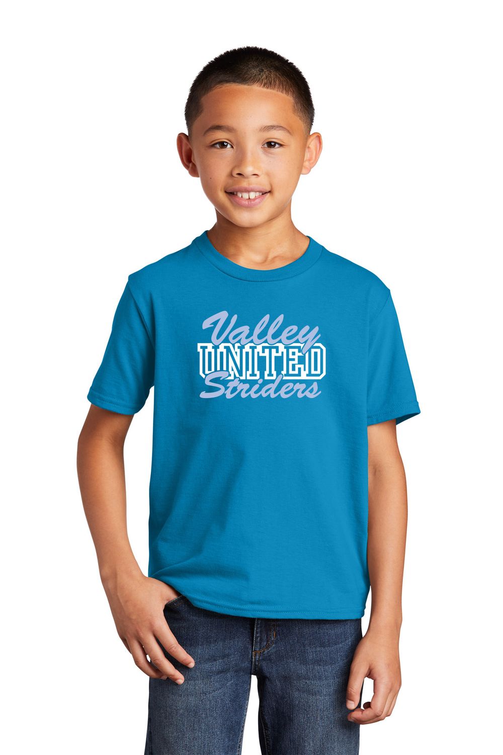 Youth Cotton T-Shirt - Sapphire