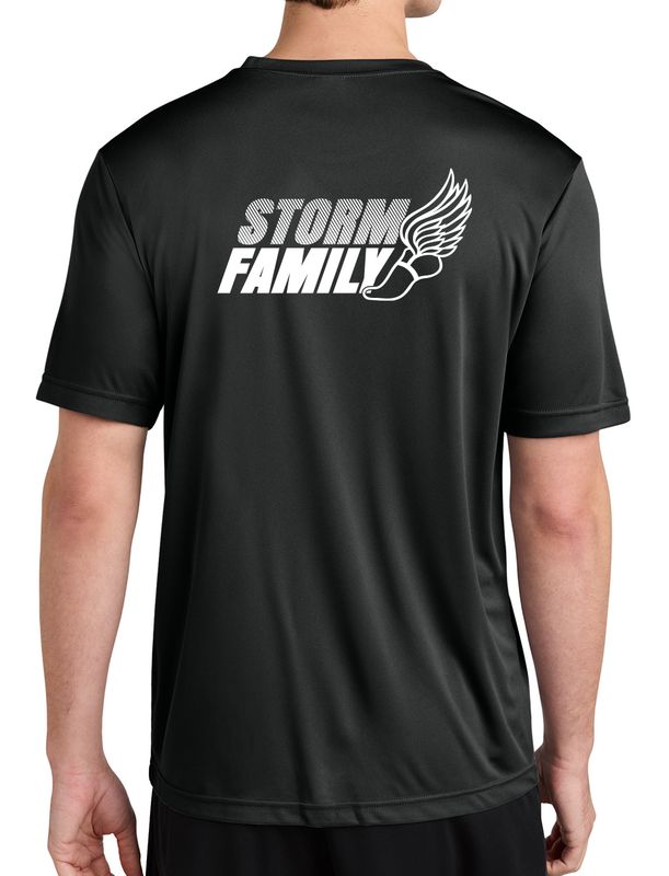 Adult Poly &quot;Dry Fit&quot; T-Shirt - Black