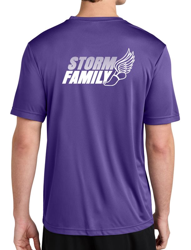 Adult Poly &quot;Dry Fit&quot; T-Shirt - Purple