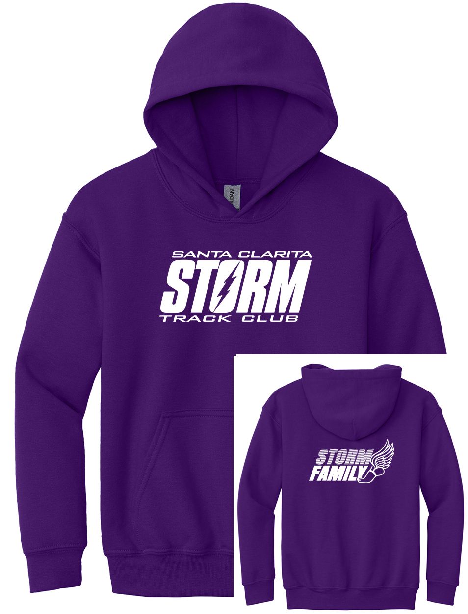 Youth Heavy Blend Hoodie - Purple