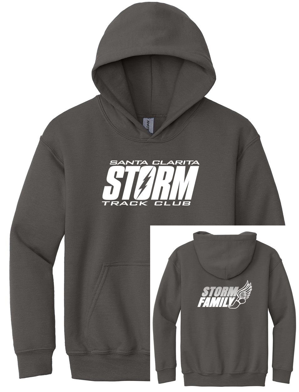 Youth Heavy Blend Hoodie - Grey