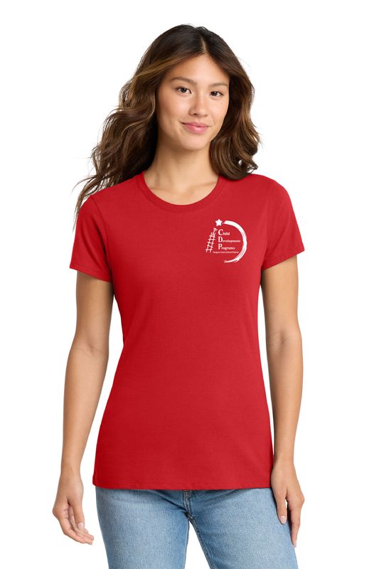 CDP STAFF Port &amp; Company® Ladies Fan Favorite™ Tee Bright Red