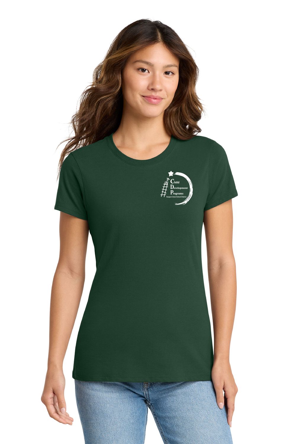 CDP STAFF Port &amp; Company® Ladies Fan Favorite™ Tee Forest Green