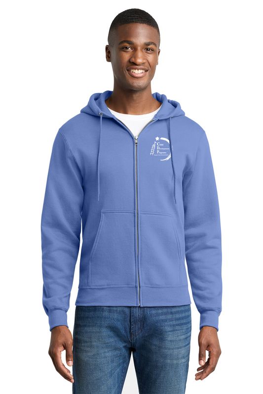 CDP STAFF Port &amp; Company® Fan Favorite™ Fleece Full-Zip Hoodie Carolina Blue