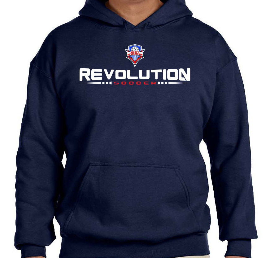 YOUTH Navy Pullover Hooded Sweatshirt