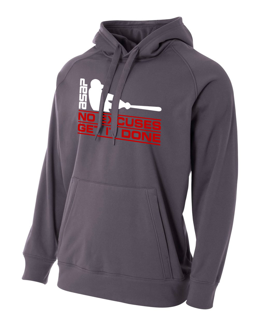 YOUTH ASAP No Excuses Get It Done Solid Tech Fleece Hoodie