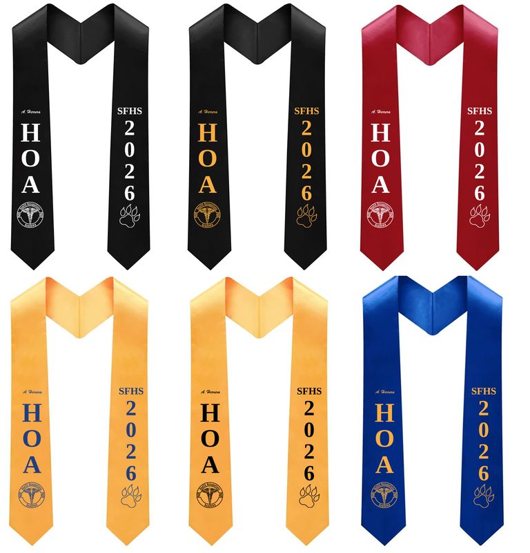SFHS HOA 2026 Grad Stole