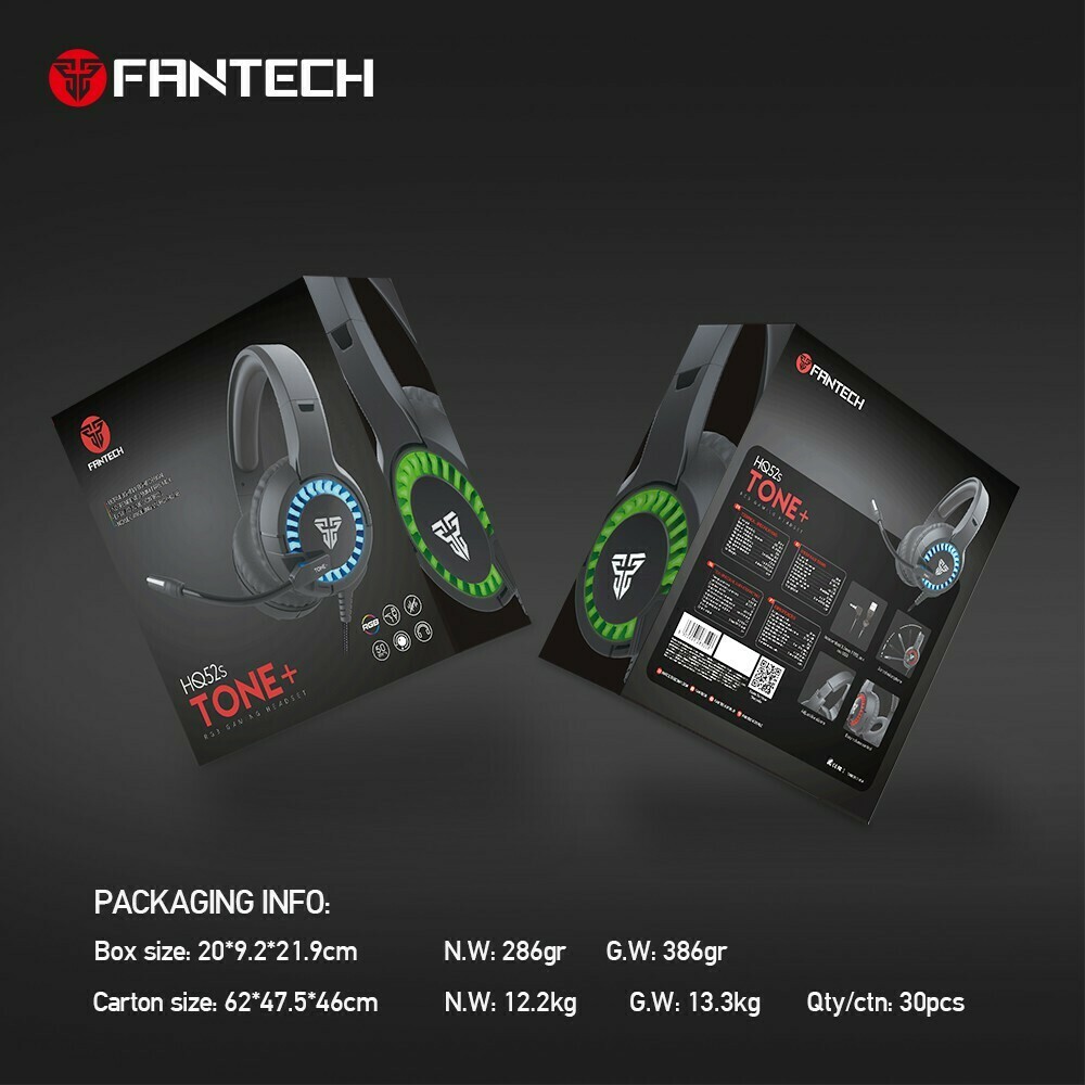 Fantech TONE HQ52 Headset Gaming Mobile FREE SPLITTER.