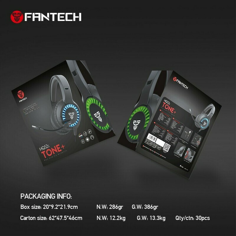 Fantech TONE HQ52 Headset Gaming Mobile FREE SPLITTER.