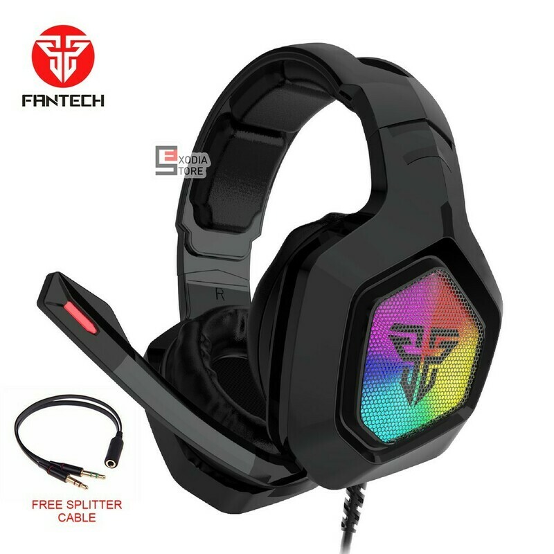 Fantech OMNI MH83 Mobile Headset Gaming RGB Lighting Free Splitter