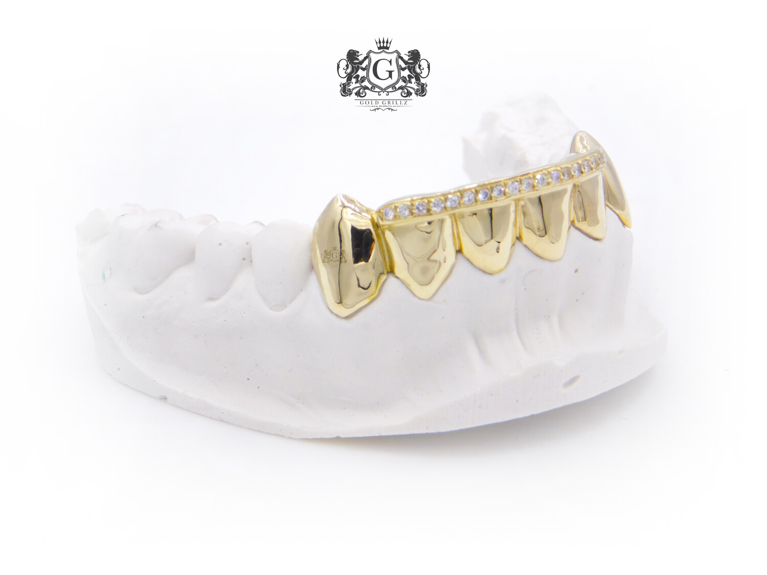 Gold Grillz - Diamonds top bar