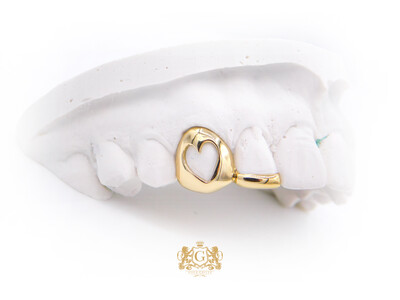 Gold Heart &amp; Gold strip