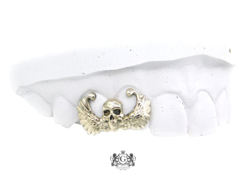 Skull &amp; Angel Wings Grillz