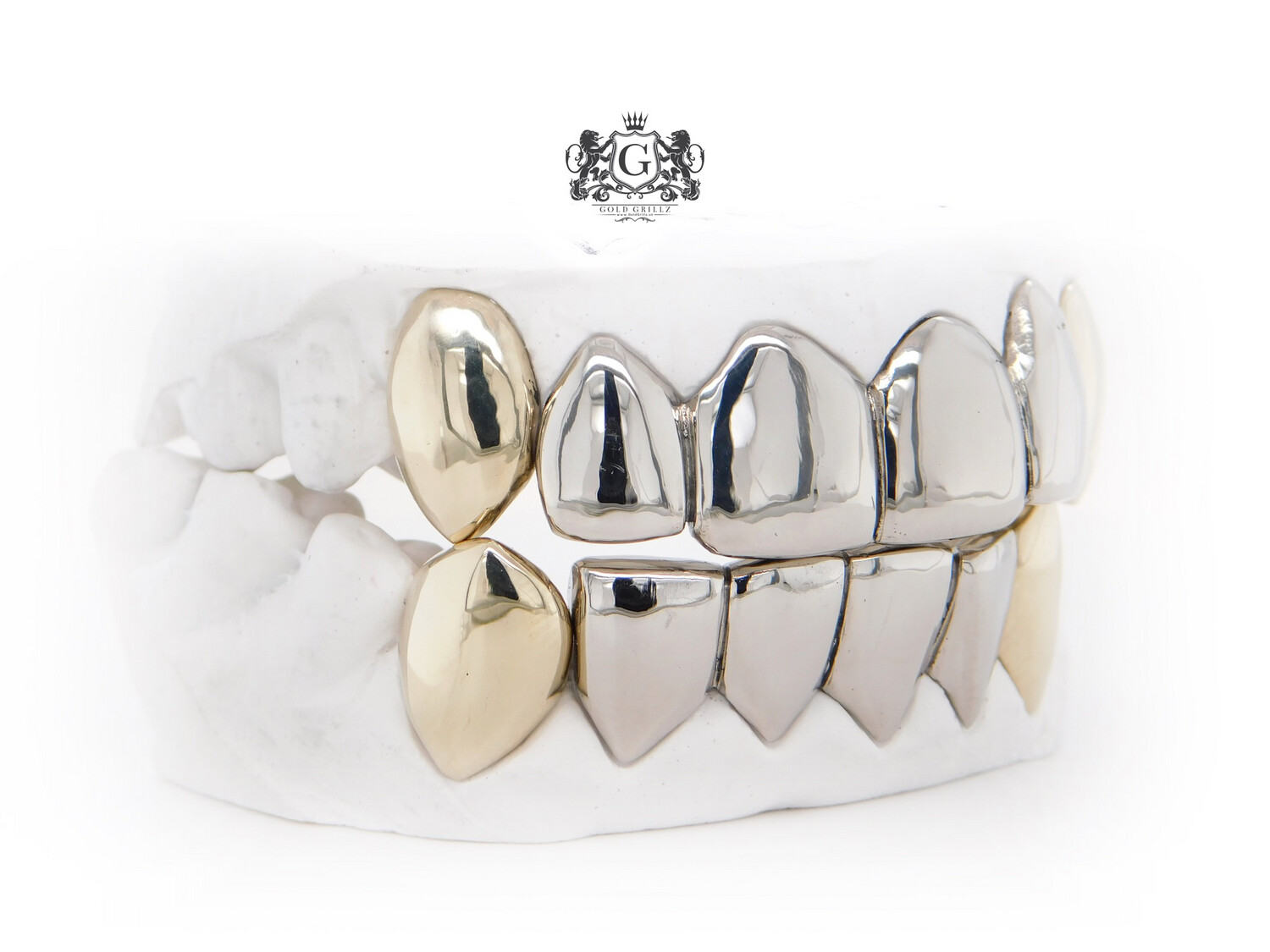 Upper &amp; Lower Two-Tone Grillz