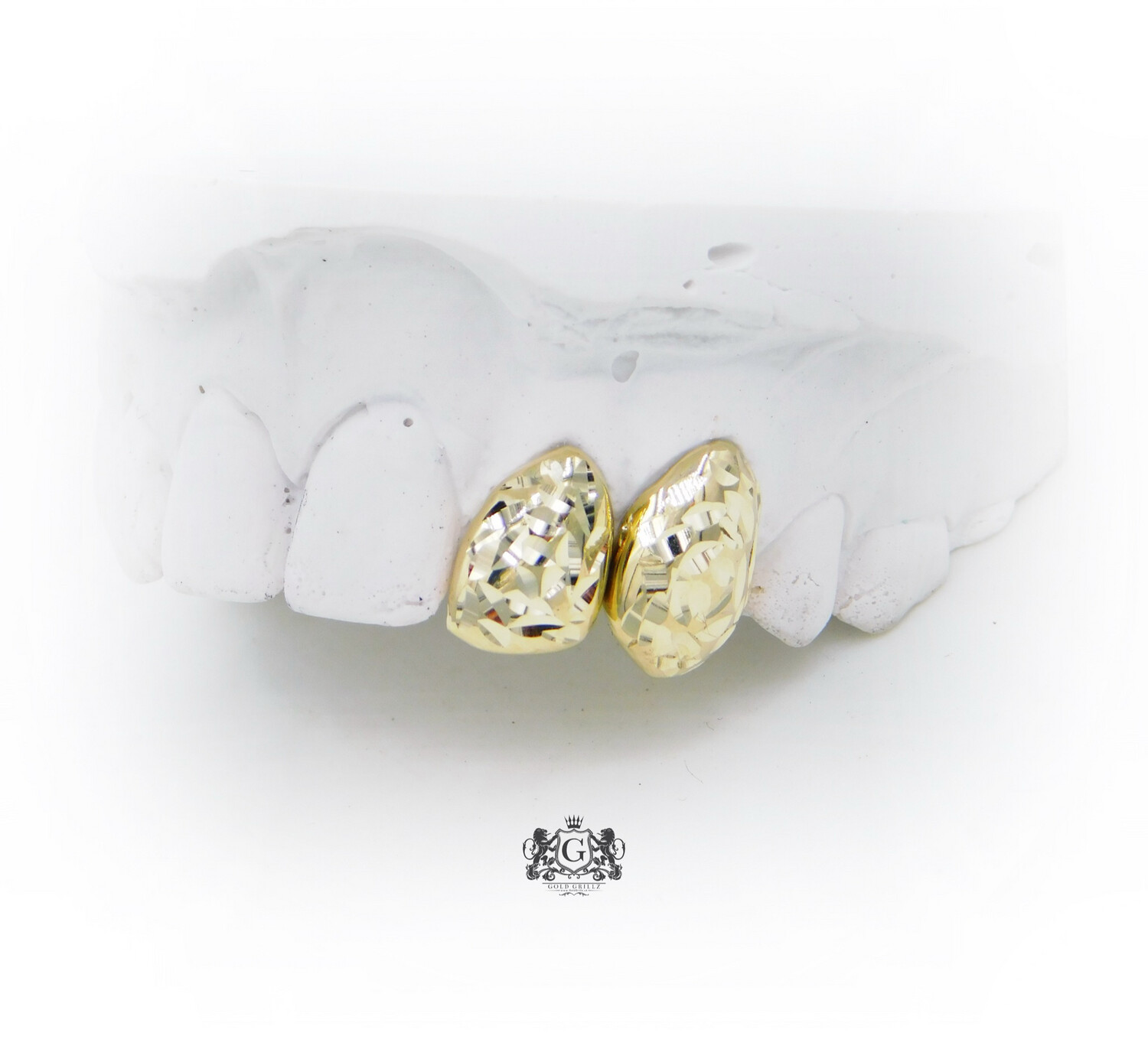 Two Rose Cut Gold Teeth