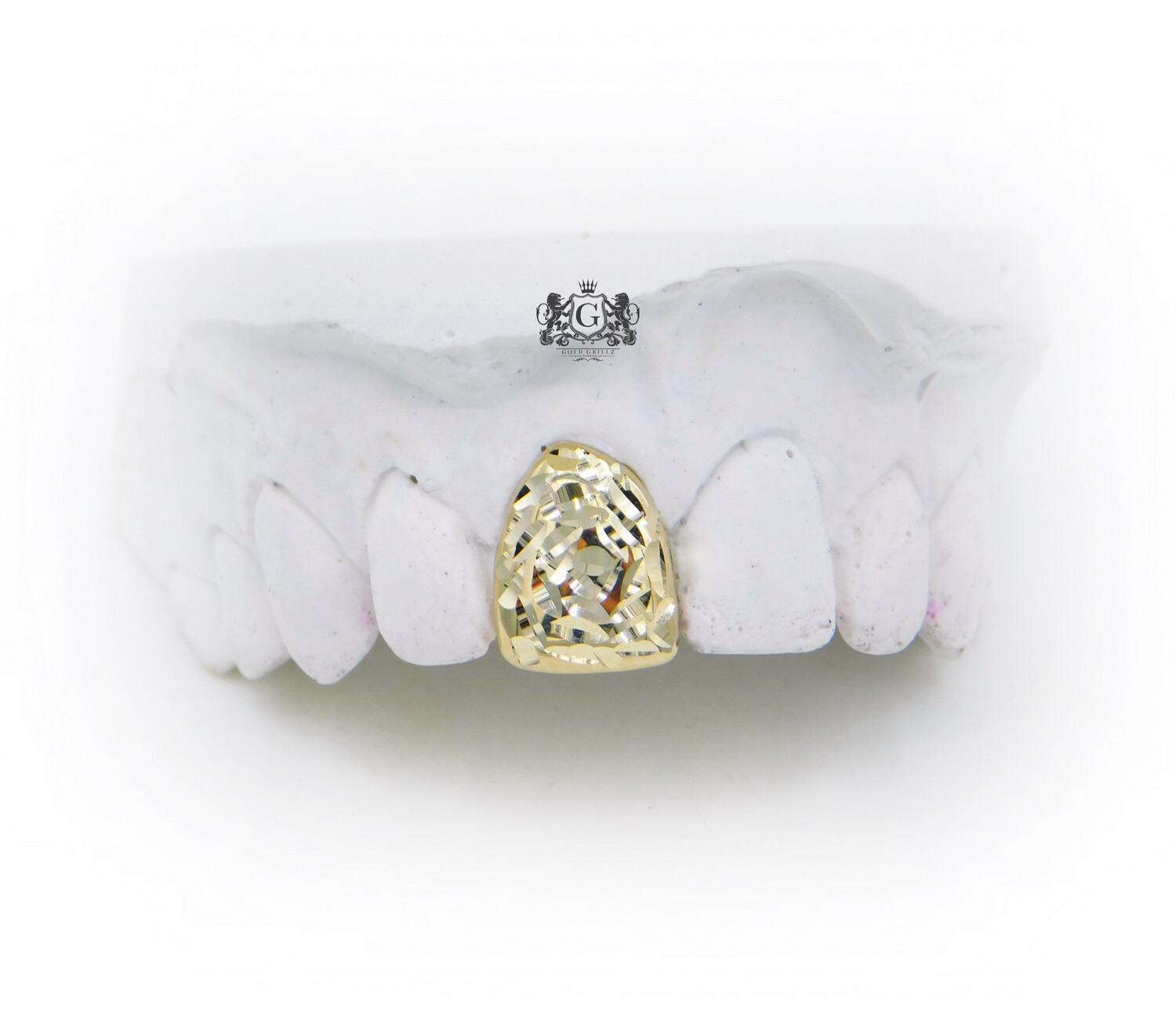 Rose Diamond Cut Gold Tooth
