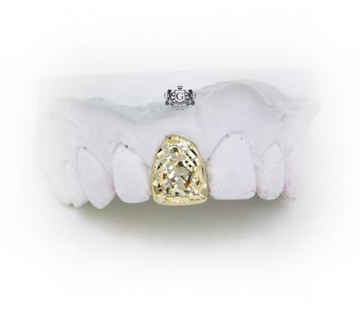 Rose Diamond Cut Gold Tooth