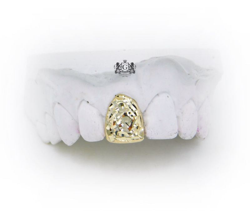 Rose Diamond Cut Gold Tooth