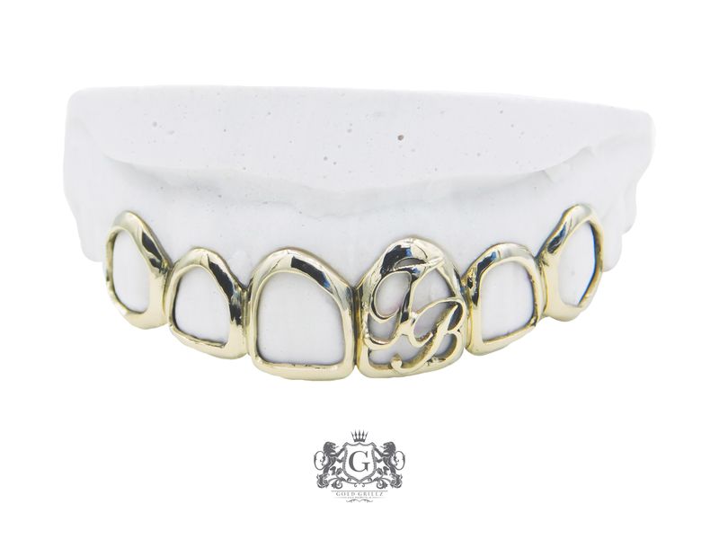 Initial and Frames - Gold Grillz