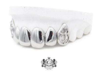 Twin Cross Filigree Grillz
