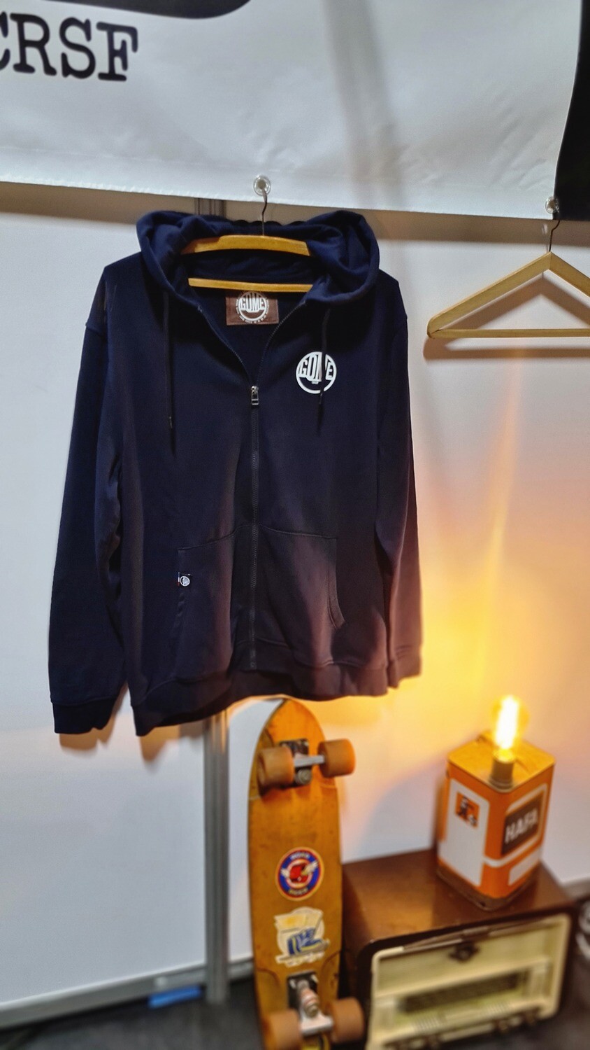 Sweat-shirt capuche zip - GOME (bleu marine)