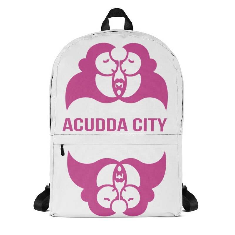 Universal Backpack - ACUDDA CITY - CANDY PINK LOGO