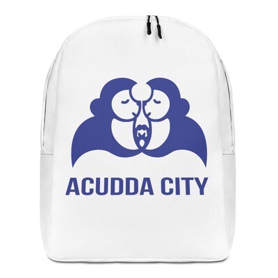 Minimalist Backpack - ACUDDA CITY - ROYAL BLUE LOGO