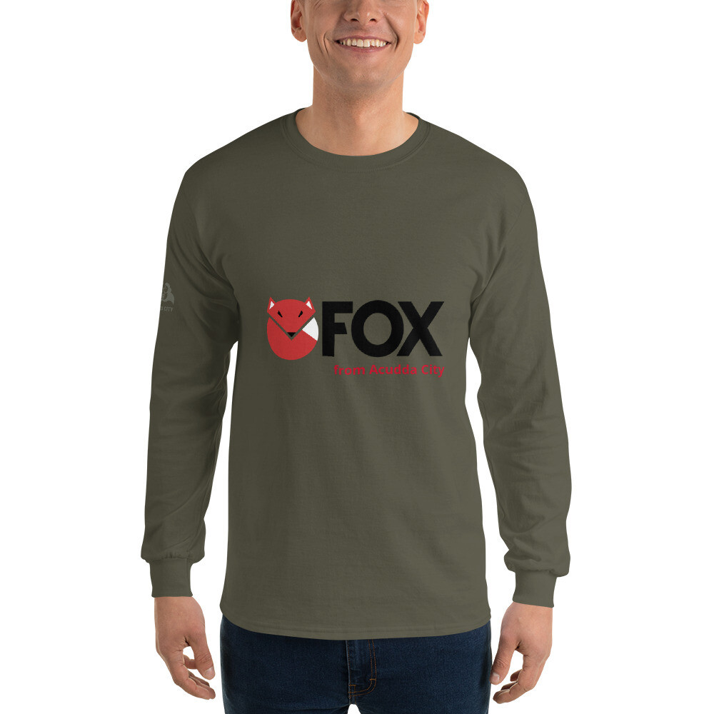 Men’s Long Sleeve Shirt - Fox with Sleeve Logo