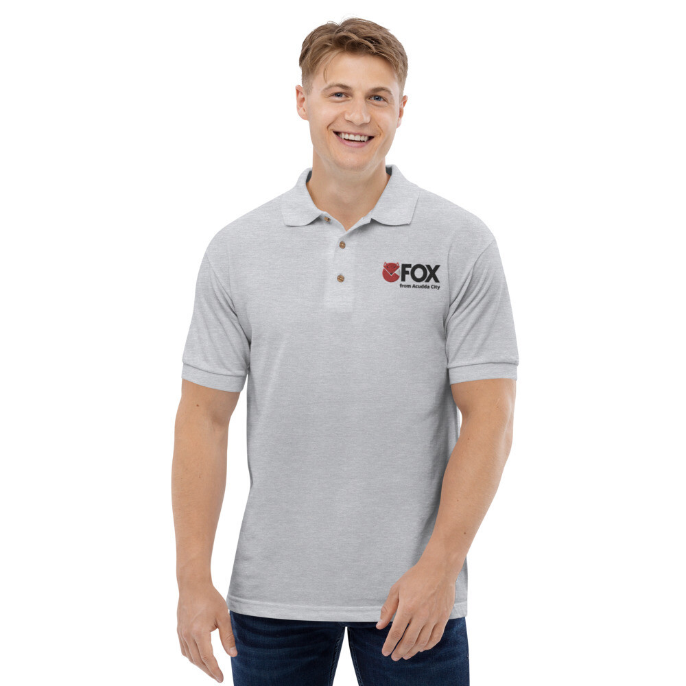 Men's Embroidered Polo Shirt - FOX