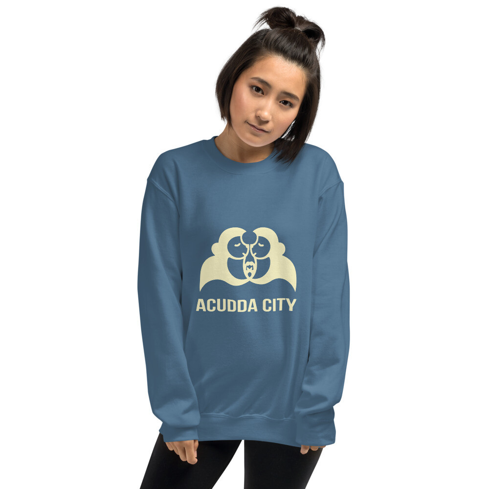 Women&#39;s Sweatshirt - ACUDDA CITY - VANILLIA CREAM LOGO