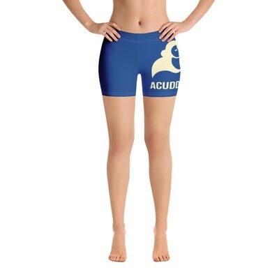 Women&#39;s Shorts Royal Blue - ACUDDA CITY - Vanilla Cream Logo