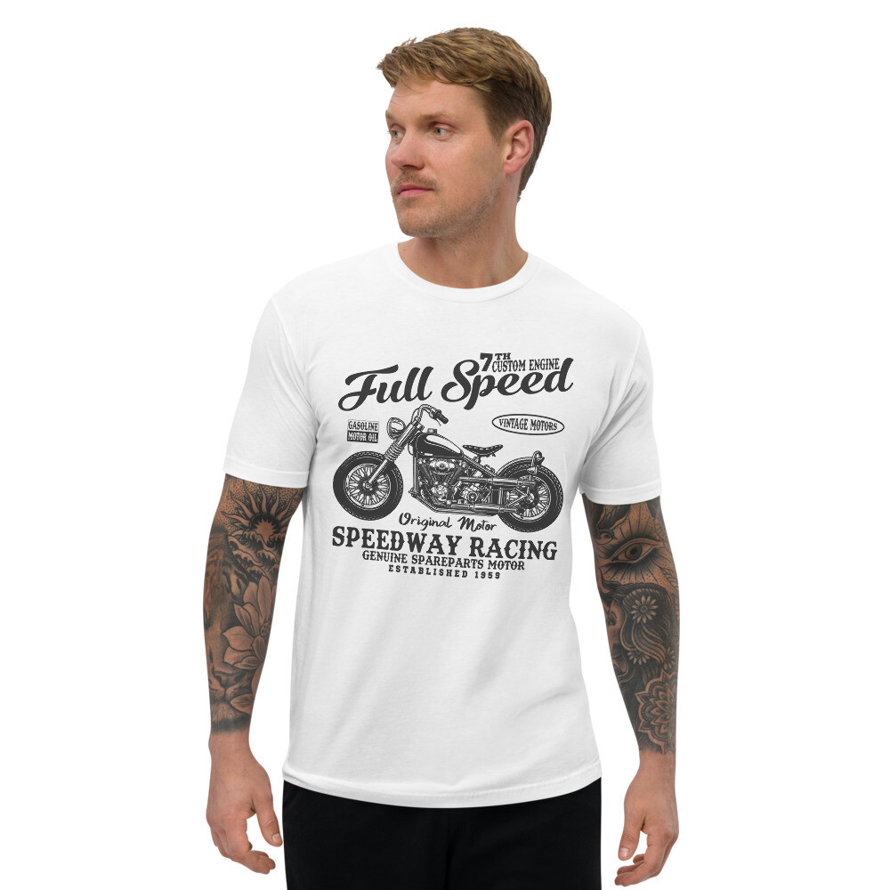 Men&#39;s Short Sleeve T-shirt - 7th Custom Engine Full Speed