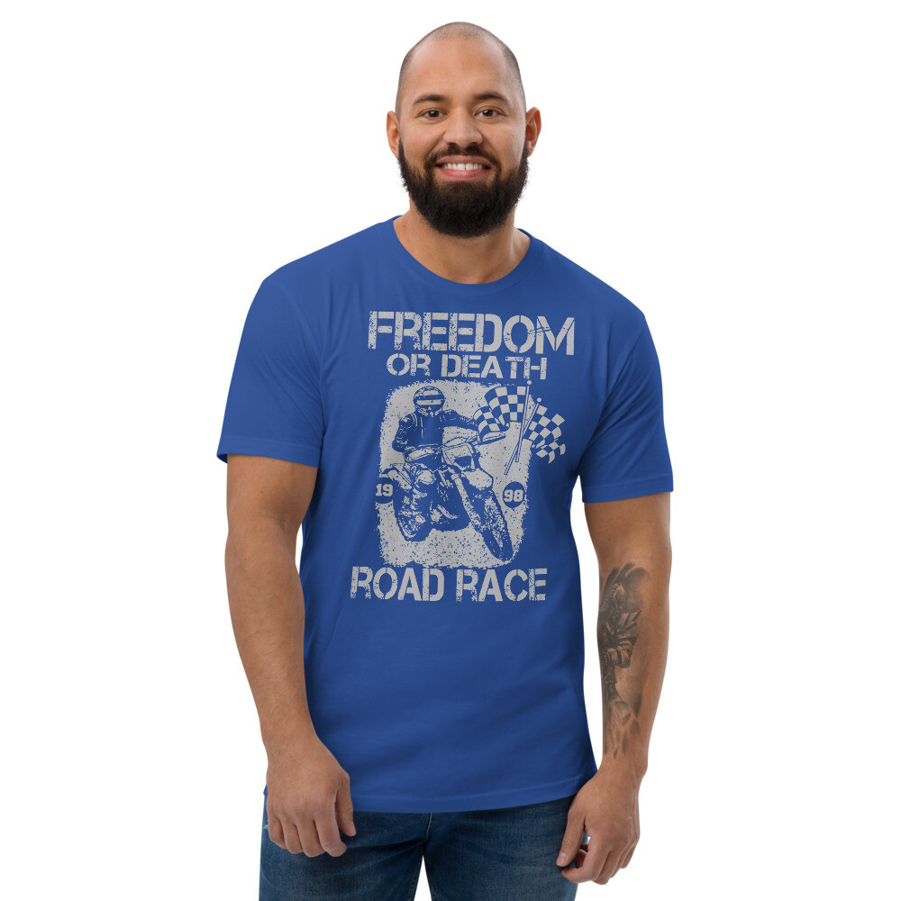 Men&#39;s Short Sleeve T-shirt - Freedom of Death Road Race