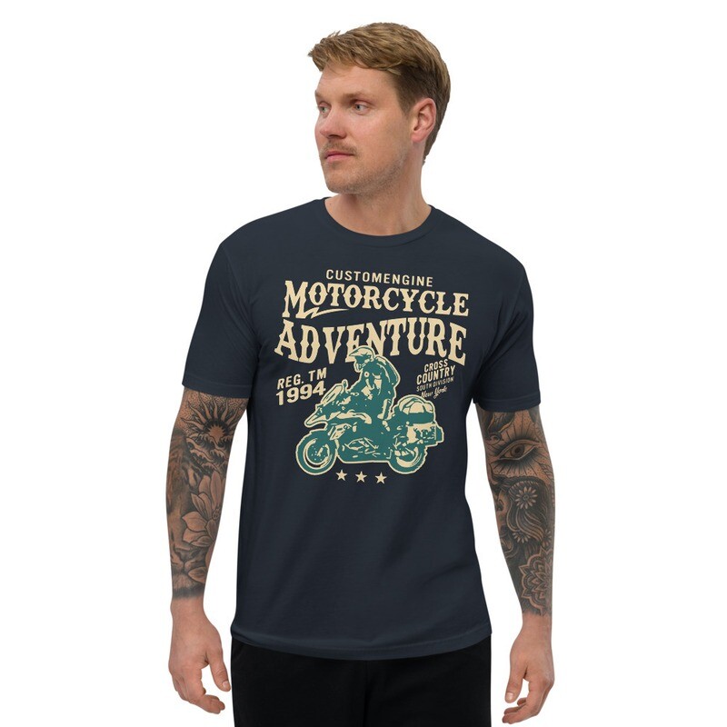 Men&#39;s Short Sleeve T-shirt - MOTORCYCLE ADVENTURE