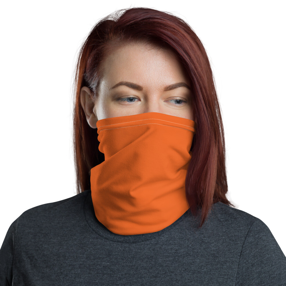 Neck Gaiter - Face Covering - Sunburst Orange