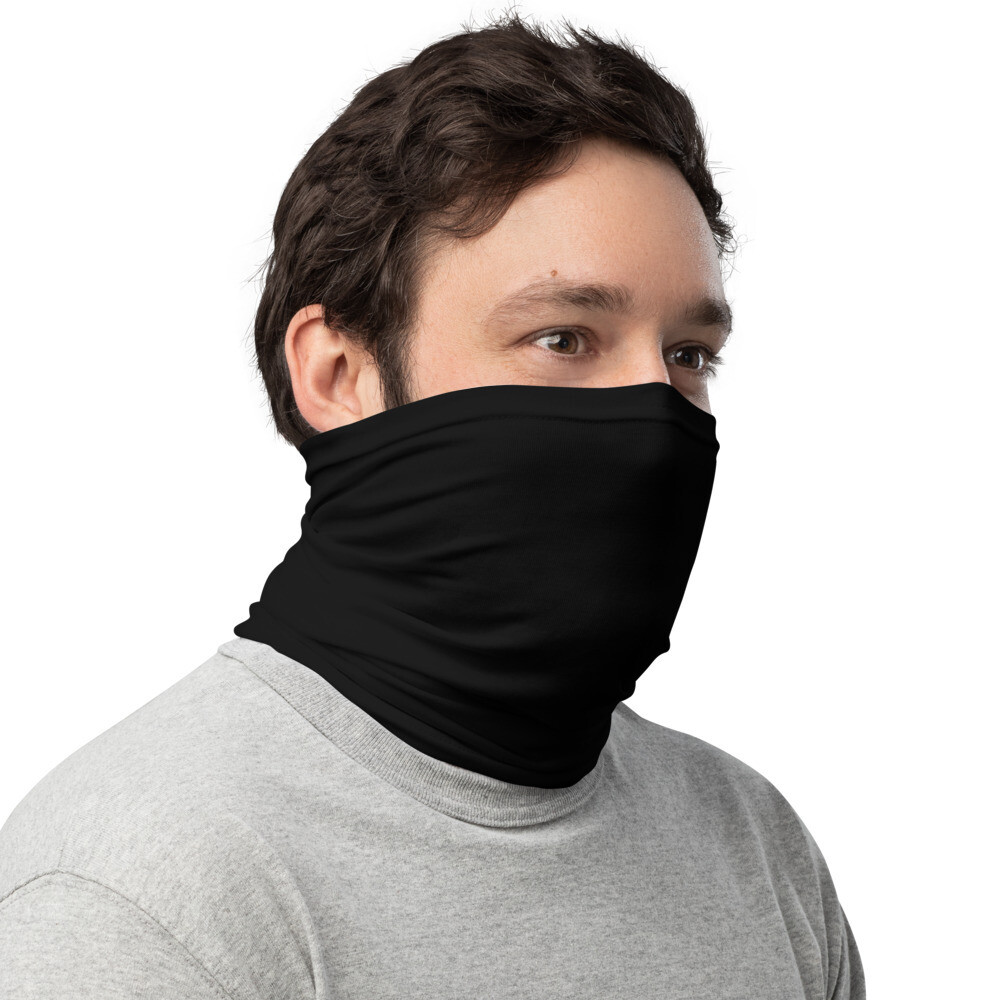 Neck Gaiter - Face Covering - Black Solo