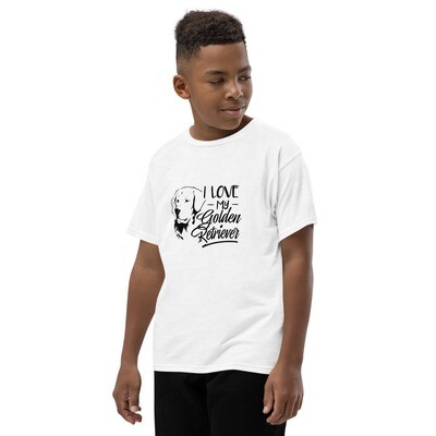 Youth Short Sleeve T-Shirt - I Love My Golden Retriever