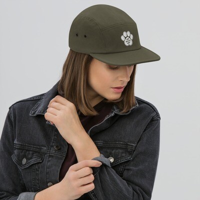 Five Panel Cap - Who Rescued Who Dog Paw