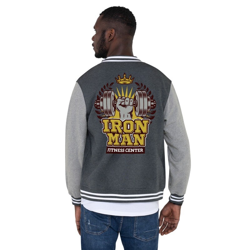 Men&#39;s Letterman Jacket - IRON MAN FITNESS CENTRE