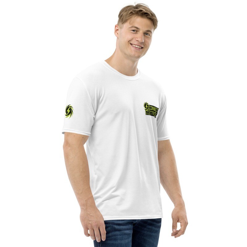 Personalised Men&#39;s Custom Basic T-shirt - Connect Electrical