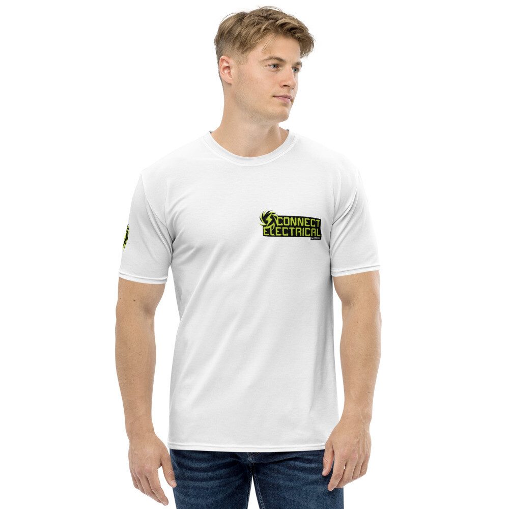 Personalised Men&#39;s Custom Basic T-shirt - Connect Electrical, Size: XS