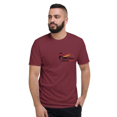 Men&#39;s Cotton T-Shirt - ARROWSMITH autopaint, Color: Maroon, Size: S