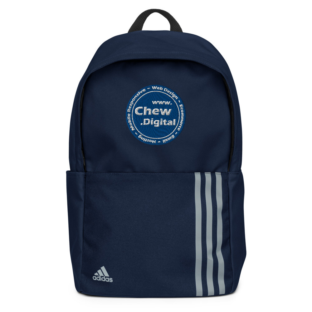 Personalised Embroidered Adidas backpack - Chew Digital