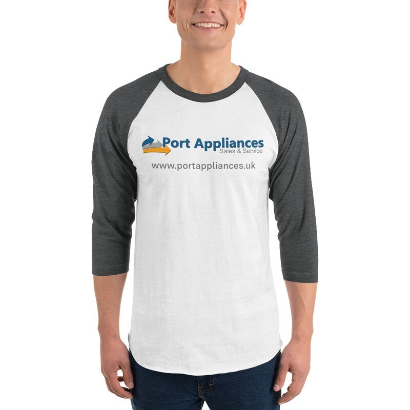 Personalised 3/4 sleeve raglan shirt - Port Appliances