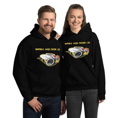 Custom Unisex Hoodie - Bumblebee Auto Centre, Color: Black, Size: S