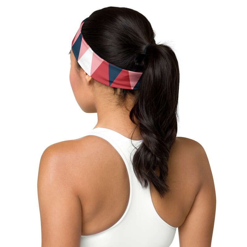 Headband - Pink Diamonds Print