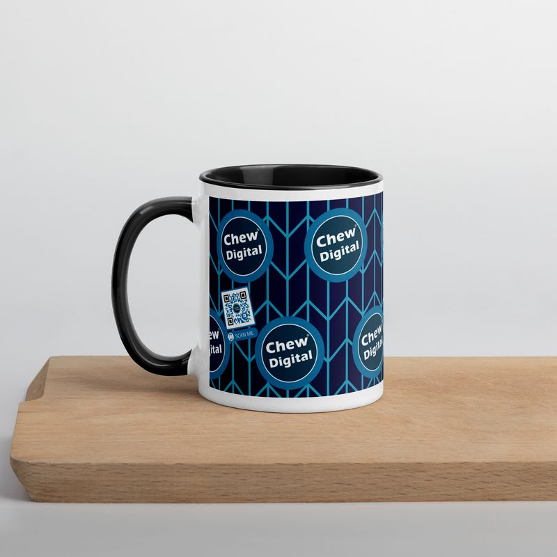 Chew Digital® Personalised Custom Mug with Color Inside