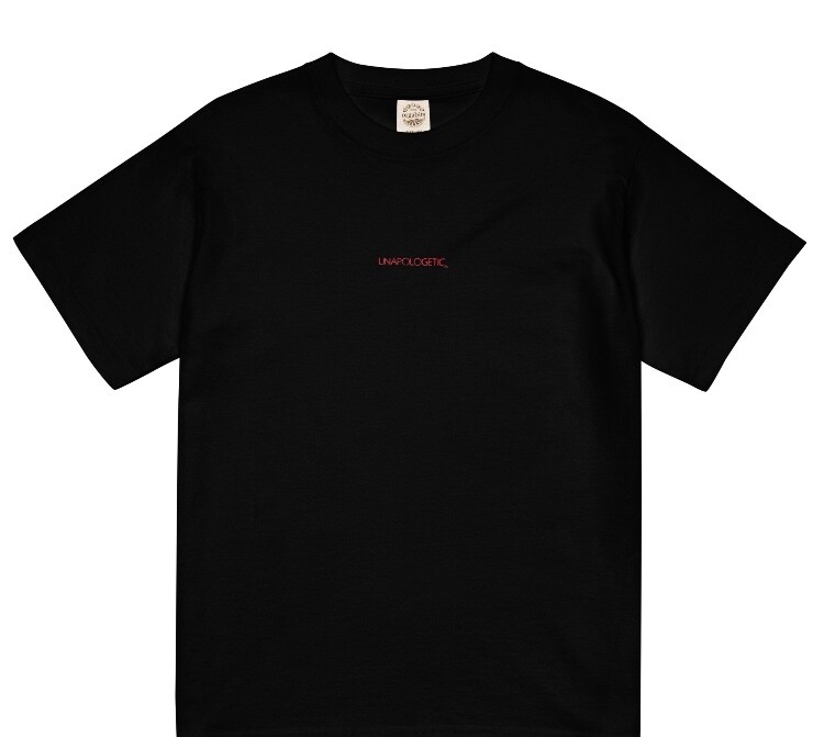 Embroidered UNAPOLOGETIC ZA CLOTHING T-SHIRT